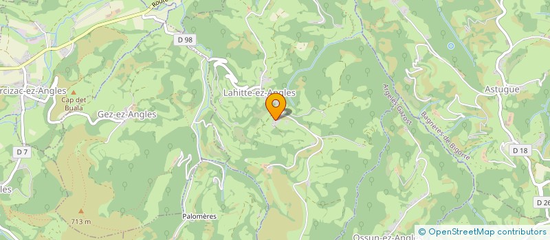 localisation de l'entreprise MADAME GENTIANE CALVET  ARRAYOU-LAHITTE