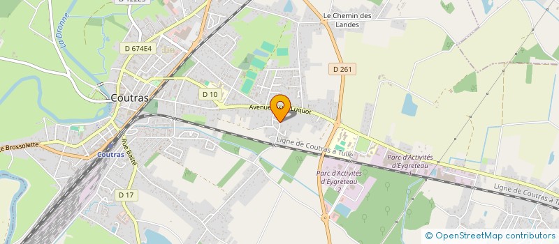 localisation de l'entreprise MADAME GENTIANE LE GUYADER  COUTRAS