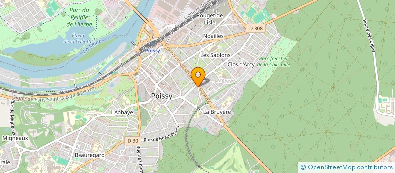 localisation de l'entreprise MADAME GENUSHA WARAHENA LIYANAGE  POISSY