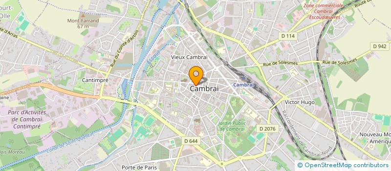 localisation de l'entreprise MADAME GEOFFREY DELHAYE  CAMBRAI