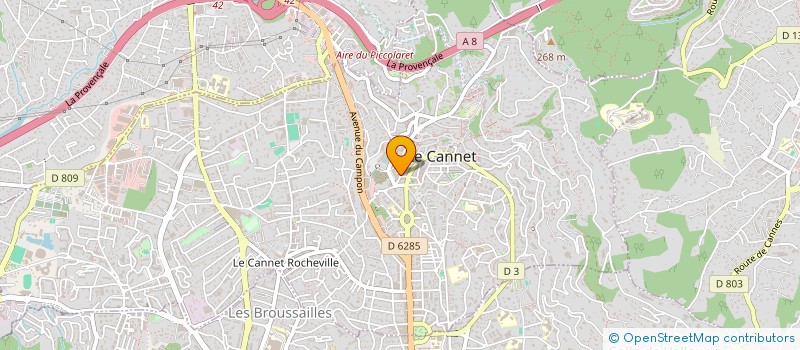 localisation de l'entreprise MADAME GEOFFREY GRECO à LE CANNET