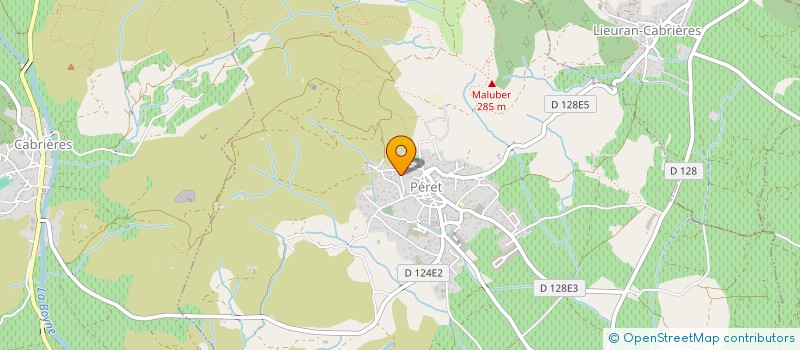 localisation de l'entreprise MADAME GEORGE FREJAVILLE  PERET