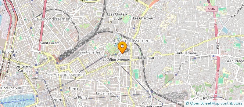 localisation de l'entreprise MADAME GEORGE PELESTIN à MARSEILLE