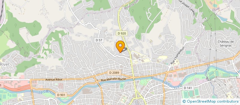 localisation de l'entreprise MADAME GEORGETTE ALGAY à BRIVE-LA-GAILLARDE