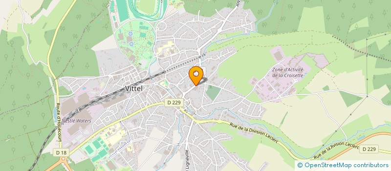 localisation de l'entreprise MADAME GEORGETTE BAGNOST  VITTEL