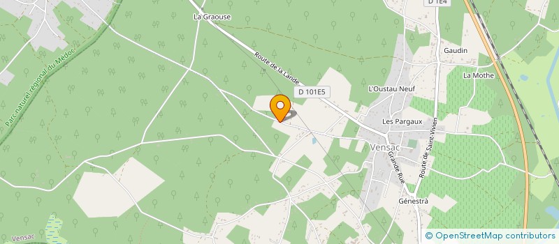 localisation de l'entreprise MADAME GEORGETTE BAUDIE  VENSAC