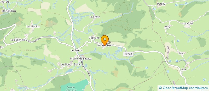 localisation de l'entreprise MADAME GEORGETTE BERAT  SAINT-SYMPHORIEN-DE-MARMAGNE