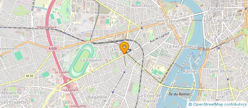 localisation de l'entreprise MADAME GEORGETTE BONNEFOND à TOULOUSE