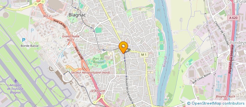 localisation de l'entreprise MADAME GEORGETTE BROUSSE à BLAGNAC