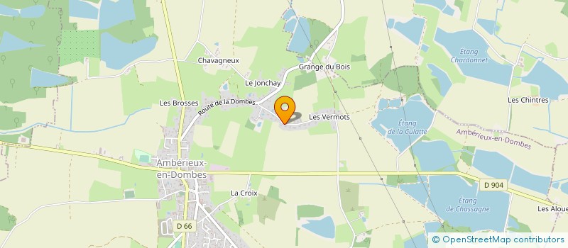 localisation de l'entreprise MADAME GEORGETTE CALARD  AMBERIEUX-EN-DOMBES