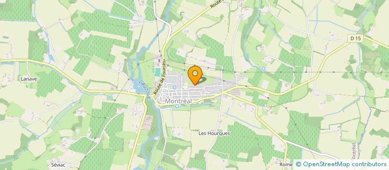 localisation de l'entreprise MADAME GEORGETTE CARRERE  CASTELNAU D'AUZAN LABARRERE