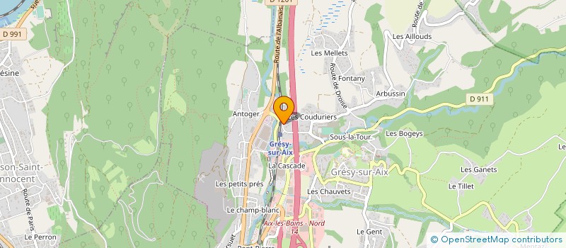 localisation de l'entreprise MADAME GEORGETTE CAVORET à GRESY-SUR-AIX