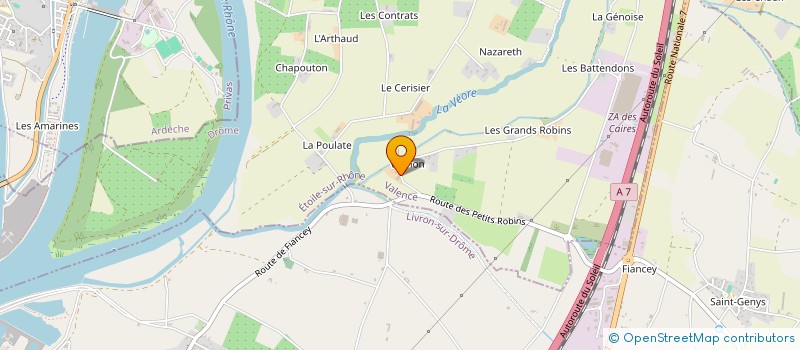 localisation de l'entreprise MADAME GEORGETTE CHABANNES à ETOILE-SUR-RHONE