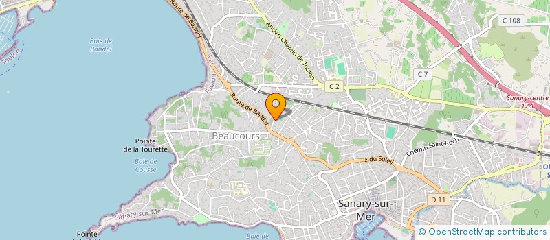 localisation de l'entreprise MADAME GEORGETTE CINI  SANARY-SUR-MER