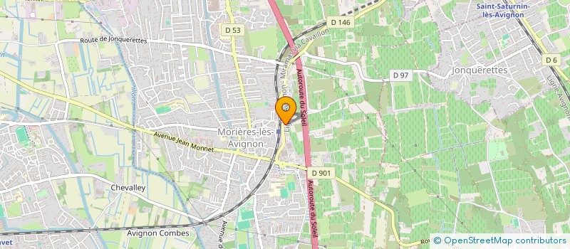 localisation de l'entreprise MADAME GEORGETTE CLUCHIER  MORIERES-LES-AVIGNON