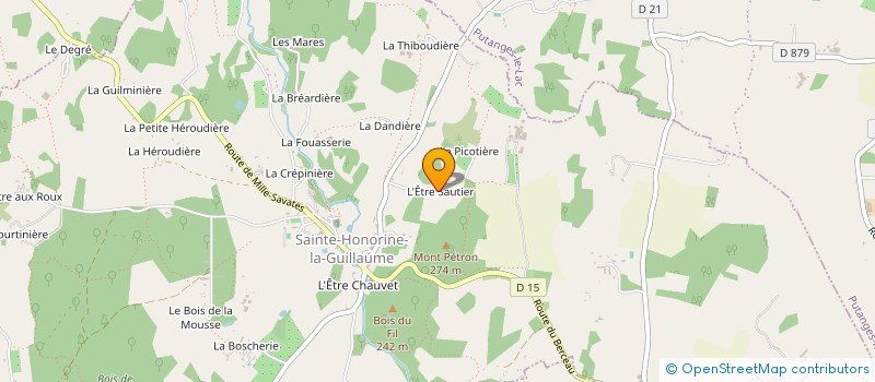 localisation de l'entreprise MADAME GEORGETTE COUPRIS à STE HONORINE LA GUILLAUME