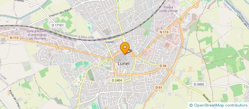 localisation de l'entreprise MADAME GEORGETTE COURSIER  LUNEL