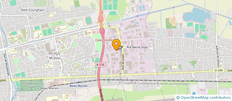 localisation de l'entreprise MADAME GEORGETTE COUSEIN  CALAIS