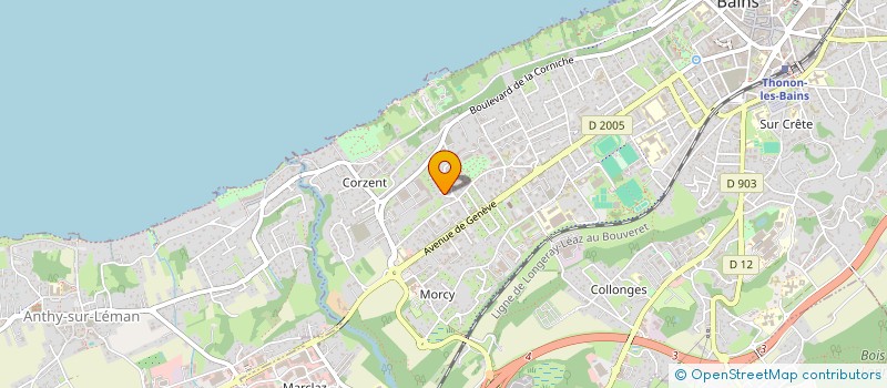 localisation de l'entreprise MADAME GEORGETTE CRETALLAZ à THONON-LES-BAINS
