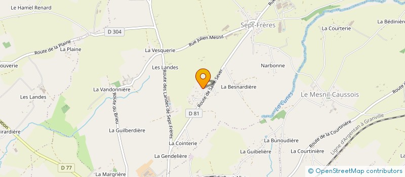 localisation de l'entreprise MADAME GEORGETTE CRUET à NOUES DE SIENNE