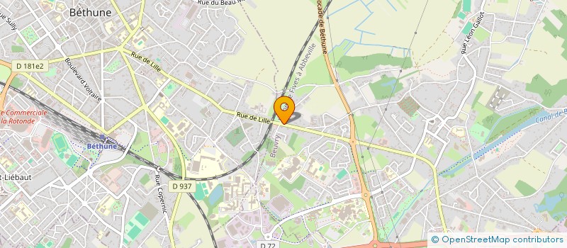 localisation de l'entreprise MADAME GEORGETTE DAMIENS  BEUVRY