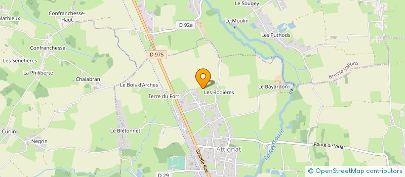 localisation de l'entreprise MADAME GEORGETTE DELSAUX  FOISSIAT