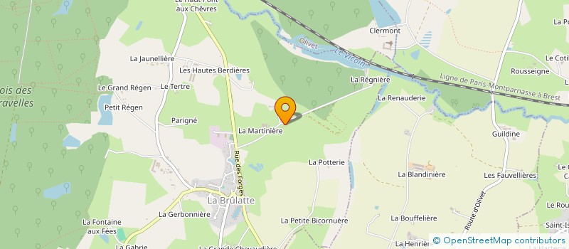 localisation de l'entreprise MADAME GEORGETTE DESSINET à LA BRULATTE
