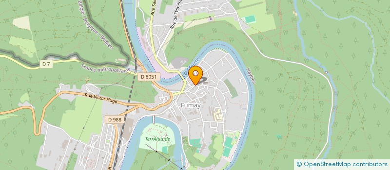 localisation de l'entreprise MADAME GEORGETTE DEVRESSE à FUMAY