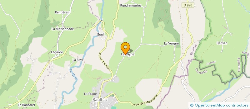 localisation de l'entreprise MADAME GEORGETTE DUCHER à RAULHAC