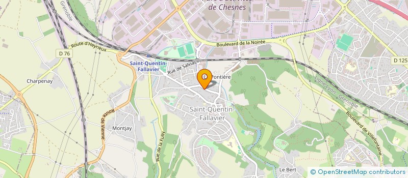 localisation de l'entreprise MADAME GEORGETTE DURAND à SAINT-QUENTIN-FALLAVIER