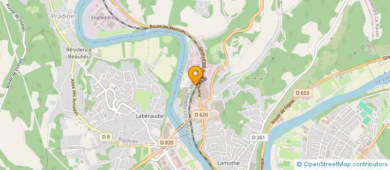 localisation de l'entreprise MADAME GEORGETTE FAVRIE à CAHORS