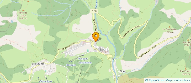 localisation de l'entreprise MADAME GEORGETTE FRANCHINO  SAINT MARTIN D'ENTRAUNES