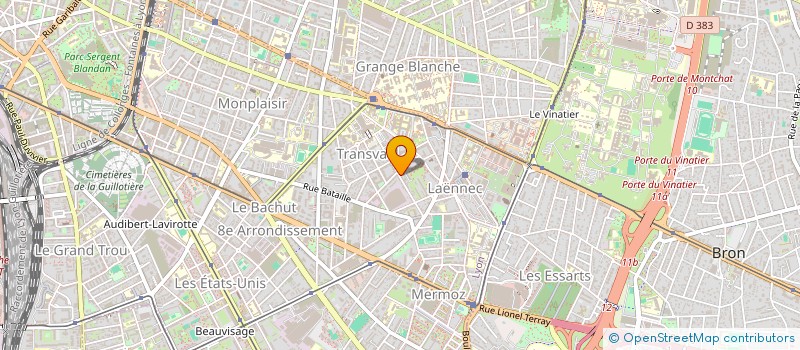 localisation de l'entreprise MADAME GEORGETTE FRANCOMME  LYON