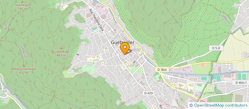 localisation de l'entreprise MADAME GEORGETTE FRIEDELMEYER  GUEBWILLER