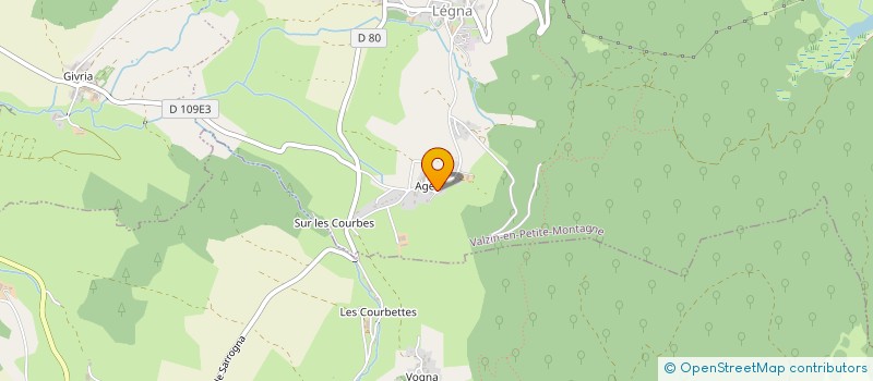 localisation de l'entreprise MADAME GEORGETTE GAGEA  VALZIN EN PETITE MONTAGNE