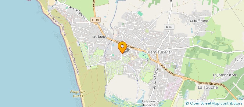 localisation de l'entreprise MADAME GEORGETTE GAGET à BREM-SUR-MER