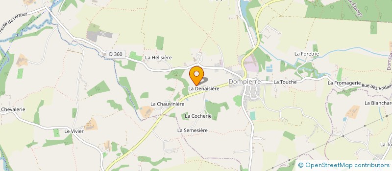 localisation de l'entreprise MADAME GEORGETTE GALLIER à SAINT-BOMER-LES-FORGES