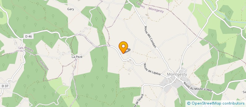 localisation de l'entreprise MADAME GEORGETTE GANIL  MONTGESTY