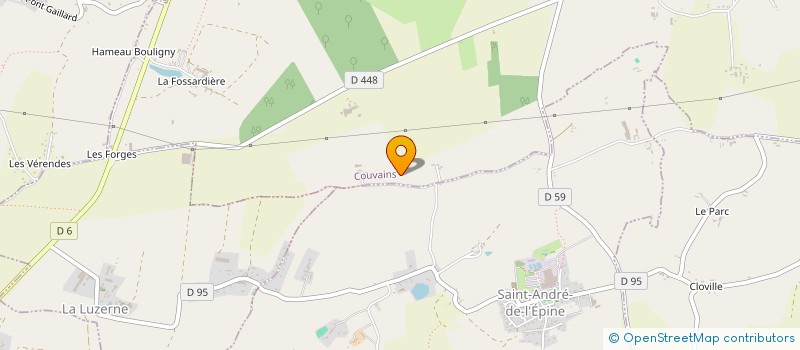 localisation de l'entreprise MADAME GEORGETTE GAUTIER  COUVAINS