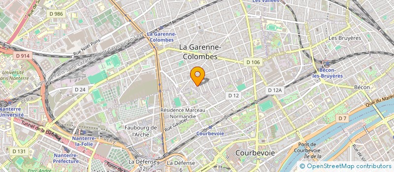 localisation de l'entreprise MADAME GEORGETTE GIL à LA GARENNE-COLOMBES