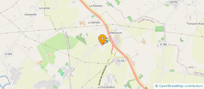 localisation de l'entreprise MADAME GEORGETTE GODARD  CONDE-SUR-VIRE