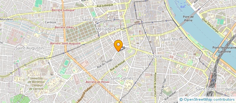 localisation de l'entreprise MADAME GEORGETTE GOTRAND  BORDEAUX