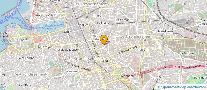 localisation de l'entreprise MADAME GEORGETTE GRANOMORT à MARSEILLE