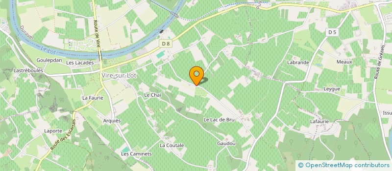 localisation de l'entreprise MADAME GEORGETTE HARTMANN  VIRE-SUR-LOT