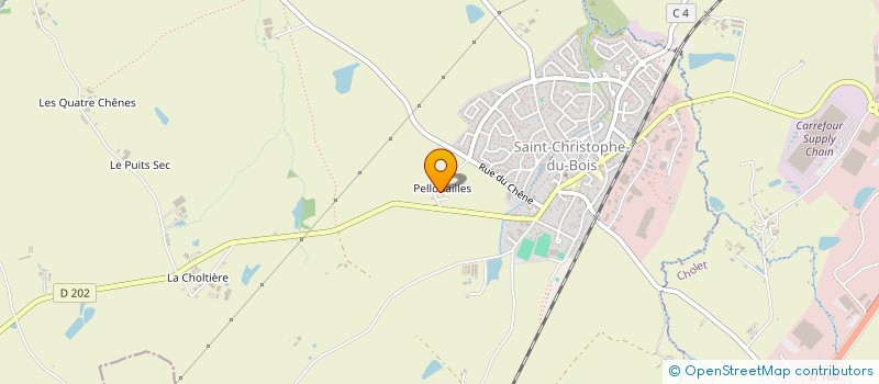 localisation de l'entreprise MADAME GEORGETTE HERBRETEAU  SAINT-CHRISTOPHE-DU-BOIS