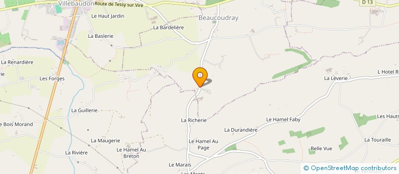 localisation de l'entreprise MADAME GEORGETTE HOREL  BEAUCOUDRAY