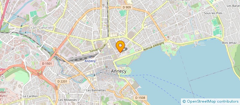 localisation de l'entreprise MADAME GEORGETTE KAUFMANN  ANNECY