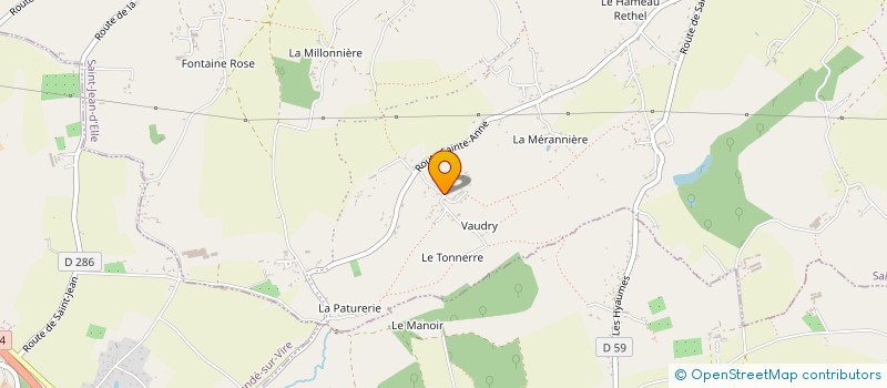 localisation de l'entreprise MADAME GEORGETTE L'EPINE  SAINT-JEAN-D'ELLE