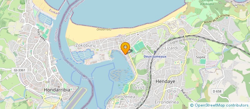 localisation de l'entreprise MADAME GEORGETTE LABAT  HENDAYE