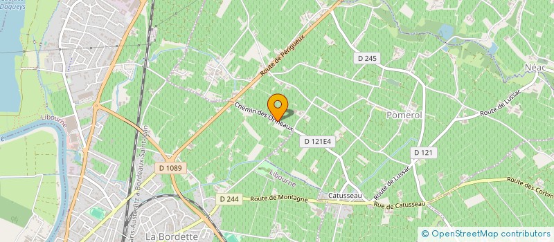 localisation de l'entreprise MADAME GEORGETTE LABAT  LIBOURNE